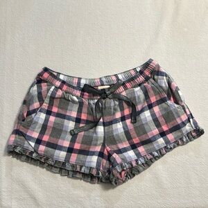 Jasmine & Ginger Flannel Sleep Shorts - Grey, Blue, Lavender, & White